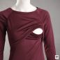 Mobile Preview: Bio Merinowolle Raglan-Stillshirt Gr. 38 Farbe: coral und nebelgrün